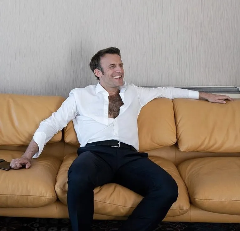 La transformation physique d'Emmanuel Macron en cinq ans - Par Ingrid Van Langhendonck - Photos Photonews