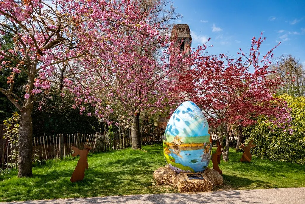 Une chasse aux oeufs est organisée pour remporter une nuitée gratuite à Pairi Daiza - Par Lisa Lomme. CréDit Photo : Pairi Daiza