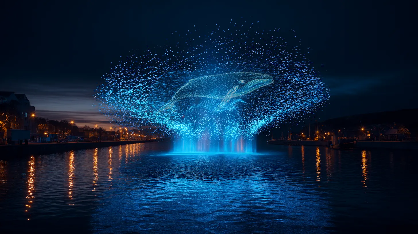 Baleines géantes et fond marins : un nouveau parcours lumineux débarque en Belgique - D.R. - Camille Vernin