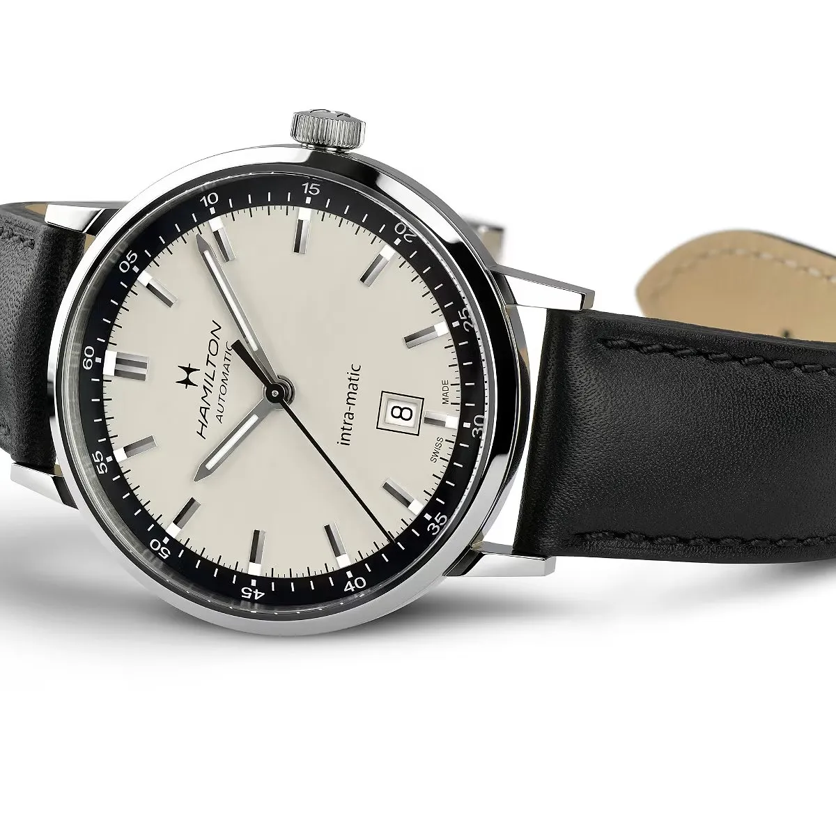 Hamilton Intra-Matic Automatic : l’élégance du noir et blanc - DR - Rédaction