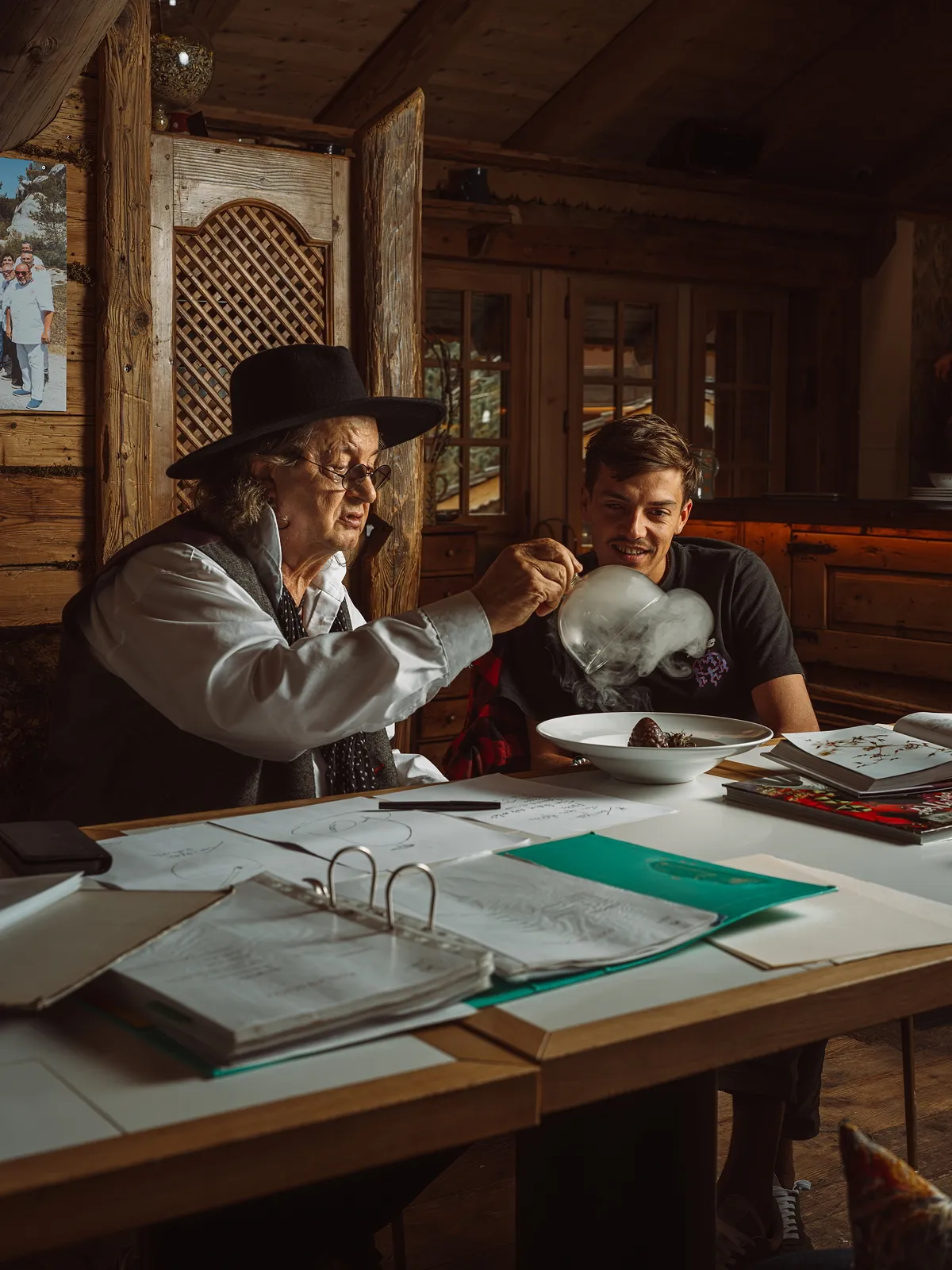 À Megève, la rencontre au sommet des chefs Mallory Gabsi et Marc Veyrat - Ilya Kagan - Marie Honnay