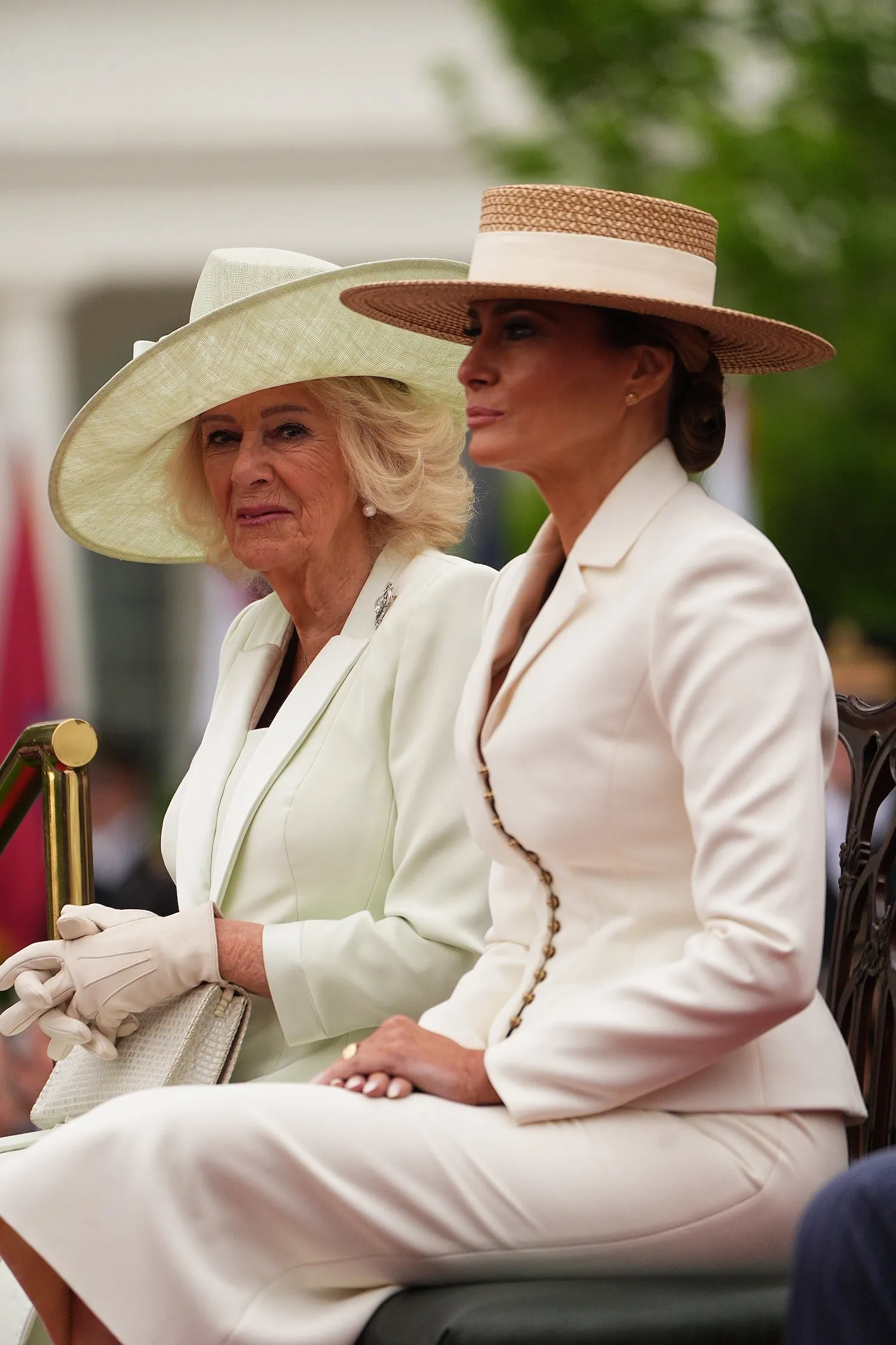 Visite du roi Charles III aux États-Unis : qui remporte la bataille du style entre la reine Camilla et Melania Trump ? (photos) - Photo News - Audrey Morard