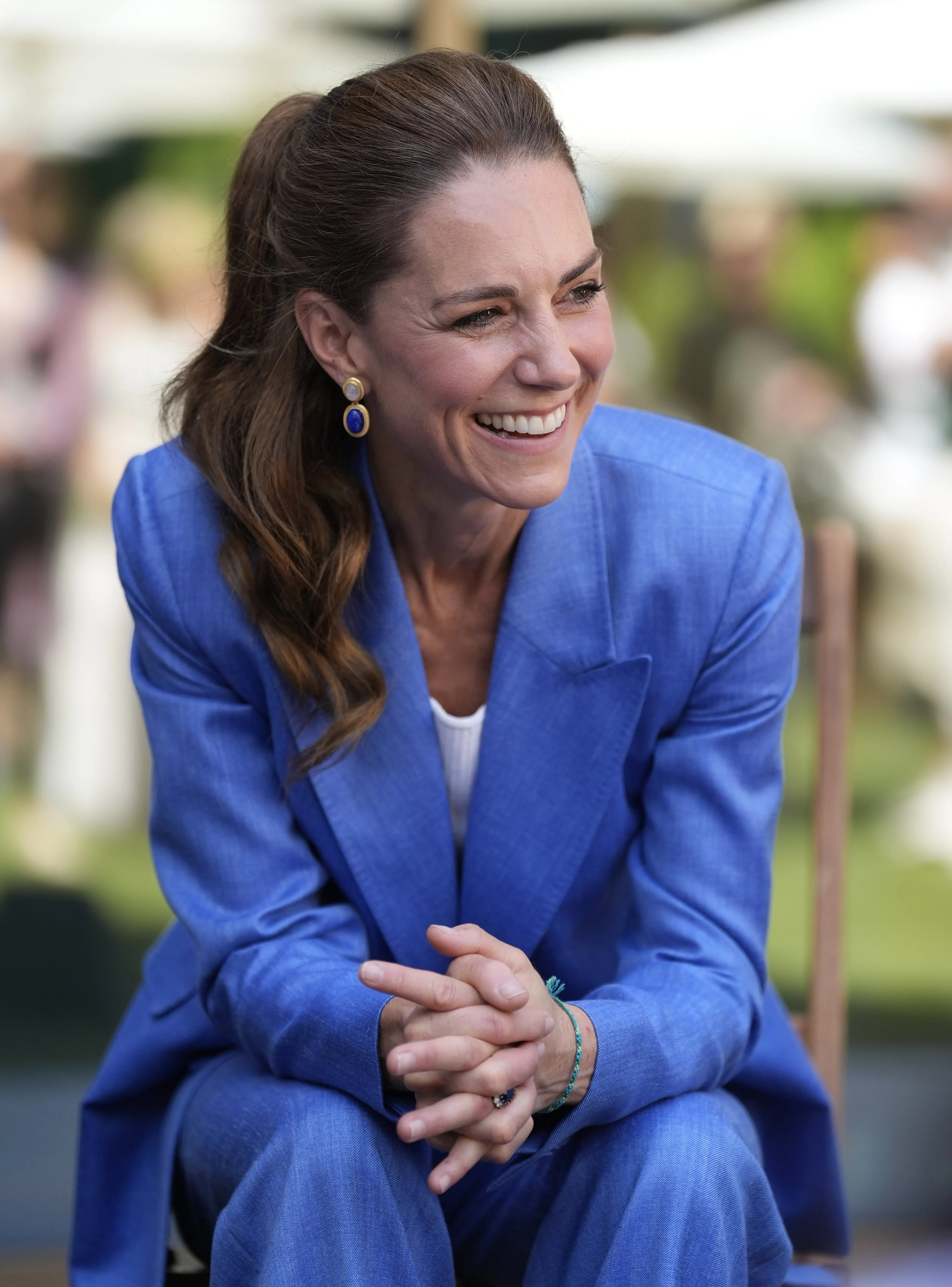 À Wimbledon, Kate Middleton rivalise d’élégance dans son tailleur bleu (photos) - Photo News/Andrew Matthews - Audrey Morard