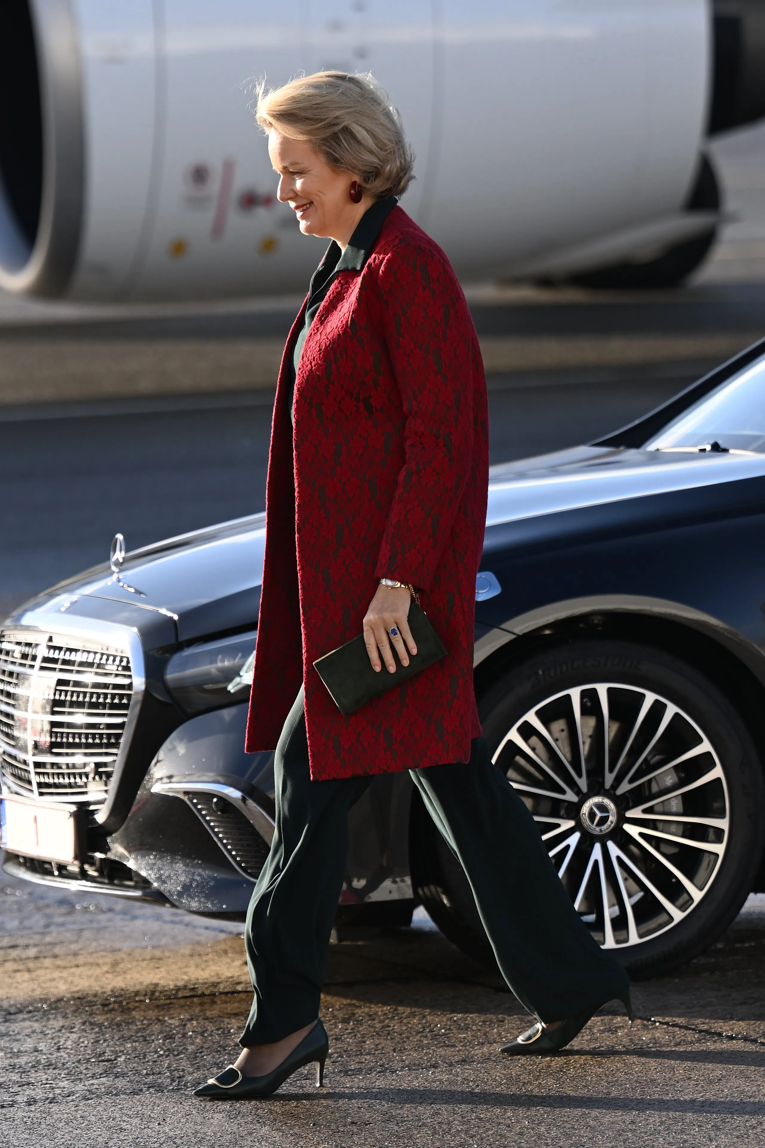 La reine Mathilde met les couleurs de l’automne à l’honneur au Kazakhstan - Photo News - Audrey Morard