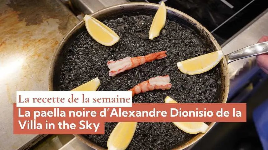 La recette de la semaine : la paella noire d’Alexandre Dionisio de la Villa in the Sky - La recette de la semaine : la paella noire d’Alexandre Dionisio de la Villa in the Sky