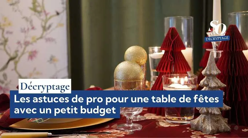 Décryptage : les astuces de pro pour une table de fêtes avec un petit budget - Décryptage : les astuces de pro pour une table de fêtes avec un petit budget