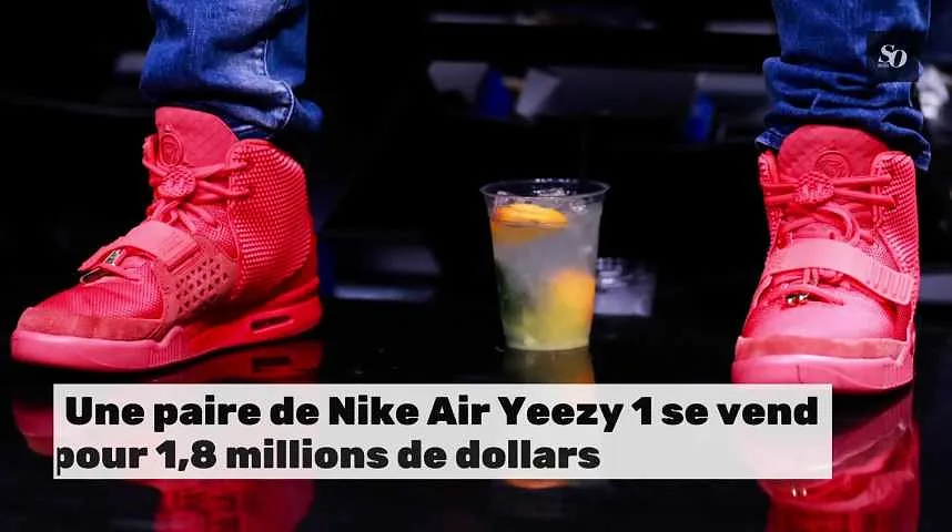 Une paire de Nike Air Yeezy 1 un se vend pour 1,8 millions de dollars 