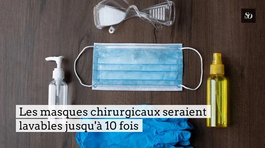 Les masques chirurgicaux seraient lavables jusqu 10 fois(1)