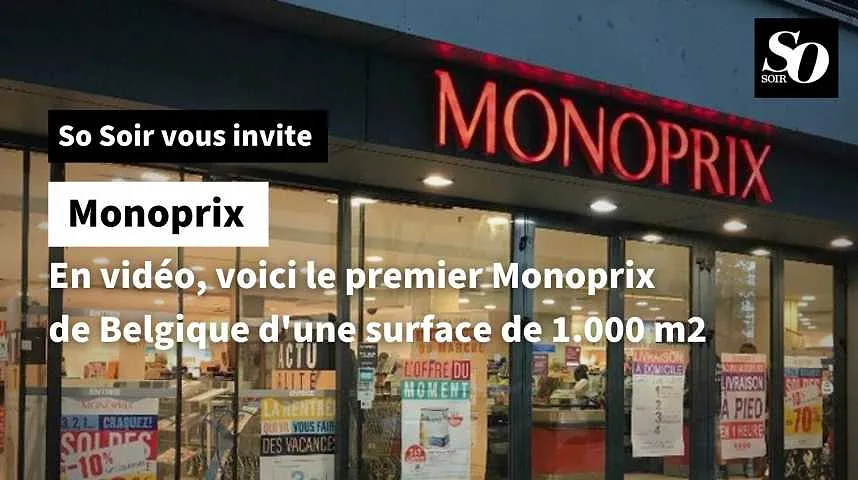 En vidéo, voici le premier Monoprix de Belgique d'une surface de 1.000 m2