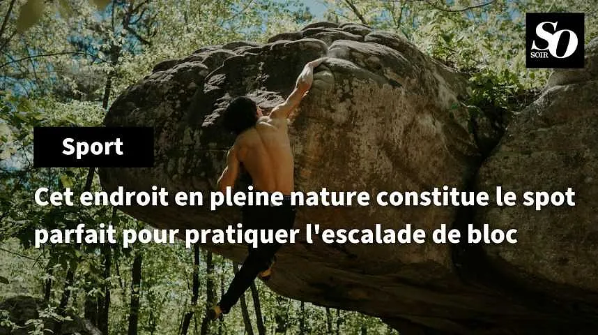 Cet endroit en pleine nature constitue le spot parfait pour pratiquer l'escalade de bloc 