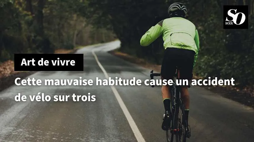 Cette mauvaise habitude cause un accident de vélo sur trois