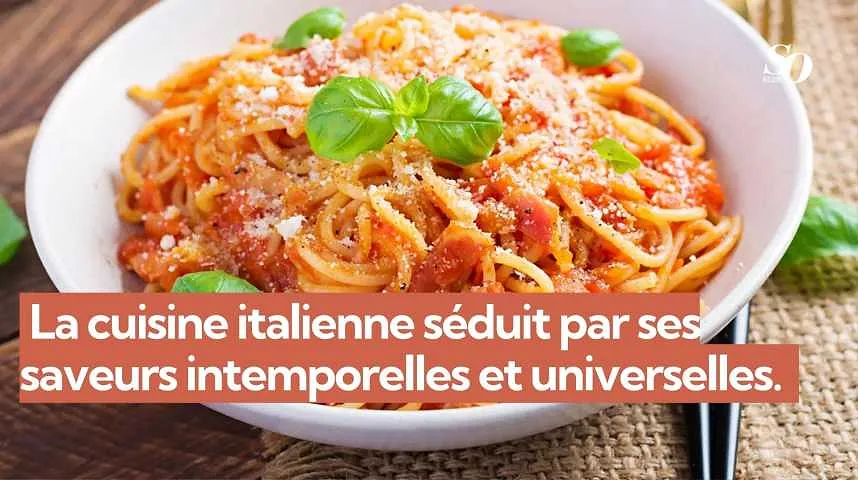  ⁠La cuisine italienne séduit par ses saveurs intemporelles et universelles.   -  ⁠La cuisine italienne séduit par ses saveurs intemporelles et universelles.  