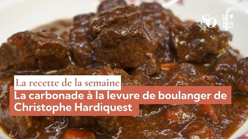 La recette de la semaine : la carbonade à la levure de boulanger de Christophe Hardiquest  - La recette de la semaine : la carbonade à la levure de boulanger de Christophe Hardiquest 