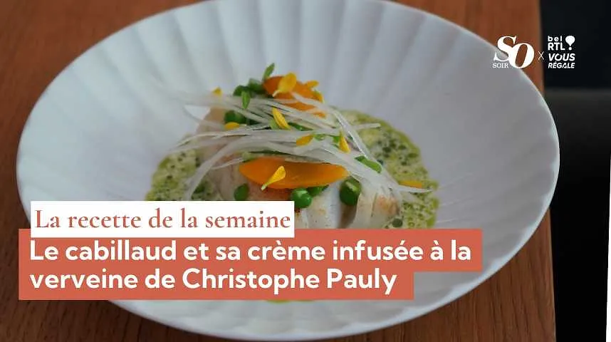 La recette de la semaine : le cabillaud et sa crème infusée à la verveine de Christophe Pauly  - La recette de la semaine : le cabillaud et sa crème infusée à la verveine de Christophe Pauly 