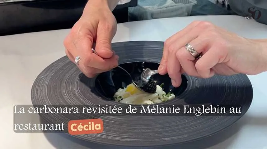 Mélanie Englebin revisite la carbonara à sa façon - Mélanie Englebin revisite la carbonara à sa façon