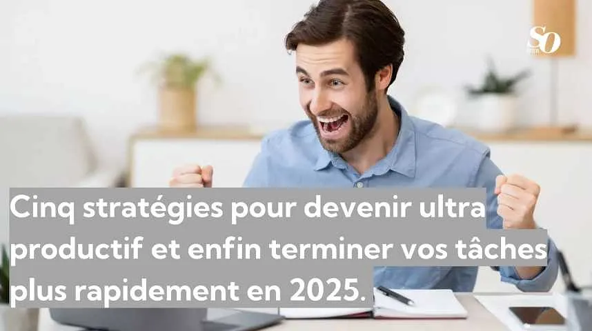⁠Cinq stratégies pour devenir ultra productif et enfin terminer vos tâches plus rapidement en 2025.  - ⁠Cinq stratégies pour devenir ultra productif et enfin terminer vos tâches plus rapidement en 2025. 