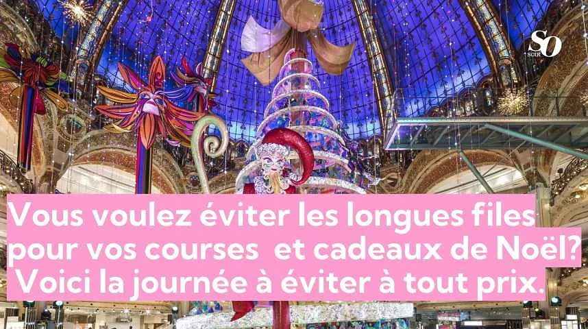 Vous voulez éviter les longues files pour vos courses  et cadeaux de Noël?  Voici la journée à éviter à tout prix. - Vous voulez éviter les longues files pour vos courses  et cadeaux de Noël?  Voici la journée à éviter à tout prix.